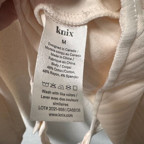 Knix Bodysuit- Cream- Slimming- Mock Neck- Snap Womens- M - Picture 6 of 9